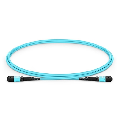 Aqua 1m MPO MPO Loại OFNP cáp quang trung kế OM3 Multimode