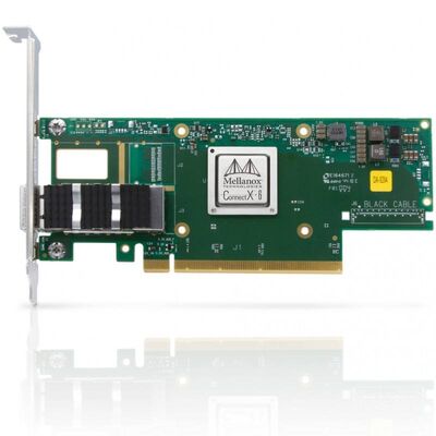 Mellanox MCX653105A-EFAT Connect X-6 VPI Adapter PCIe HDR100 EDR IB và Thẻ mạng Ethernet QSFP56 cổng duy nhất 100GbE trong kho