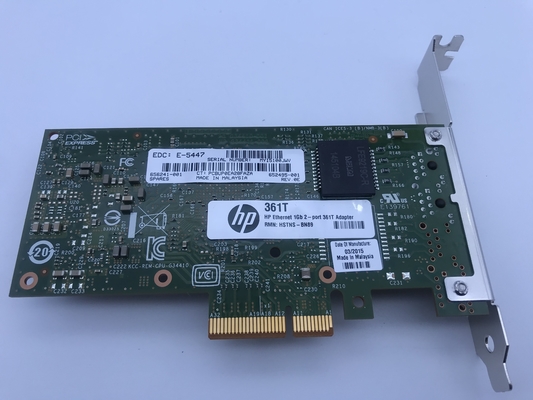 1Gb 2 cổng HP 361T Bộ điều hợp máy chủ Ethernet Máy chủ cạc mạng