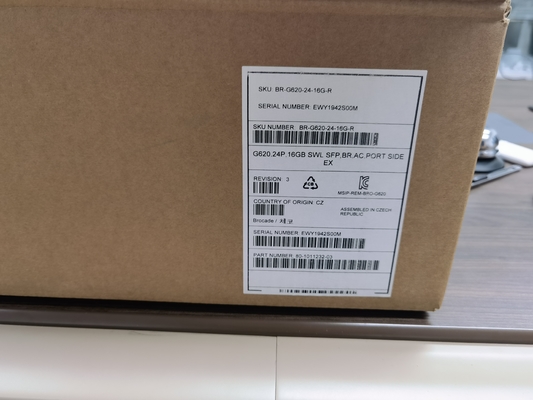Kết nối mạng lưu trữ Dell Brocade G620 Switch 24 cổng hoạt động BR-G620-24-16G-R
