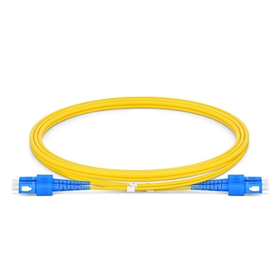 10m SC UPC đến SC UPC Dây vá song công 3.0mm OFNR 9/125 Chế độ đơn