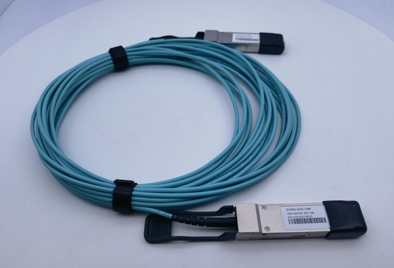 100G QSFP28 AOC Fiber Patch Cable 10M AOC-Q-Q-100G-10M Tương thích Arista