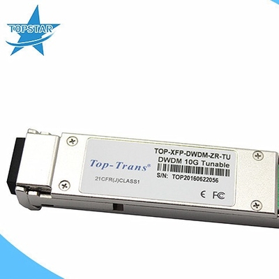 Bộ thu phát Laser DWDM Sfp 50GHz Có thể điều chỉnh được Cáp quang 10GBASE-ZR 80km