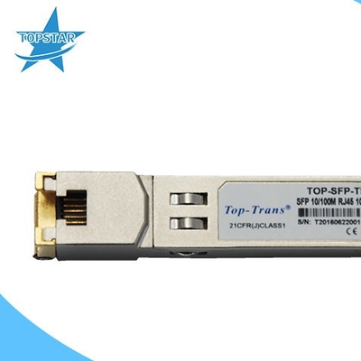 100m 10 / 100Base Copper SFP Transceiver Rj45 Connector ROHS