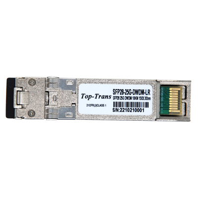 Mô-đun quang DWDM Bộ thu phát 25G SFP28 SMF 1270nmTx / 1330nmRx 10km LC DOM