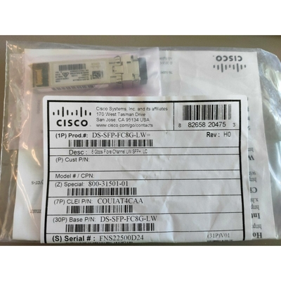 Mô-đun SFP + Kênh sợi quang Cisco 8Gbps DS-SFP-FC8G-LW Quang học bước sóng dài