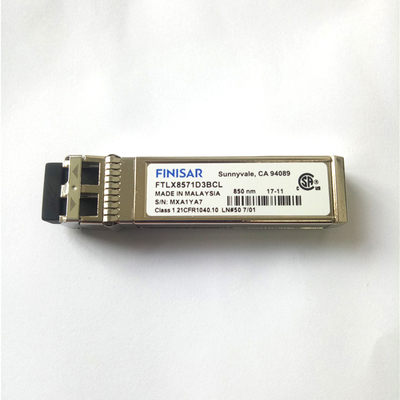 Mô-đun quang Datacom đa chế độ FTLX8571D3BCL 850nm Finisar 10G SFP+ cho Ethernet 10GBASE-SR/SW 10G