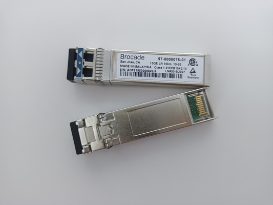 Thổ cẩm 57-1000493-01 XBR-000217 Kênh sợi quang 10G SFP+ Bộ thu phát 10G LWL 1310nm Mô-đun LC SMF 10km