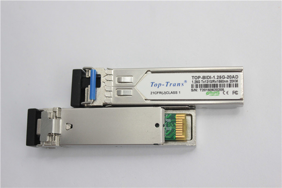 Bộ thu phát Cisco GLC-BX-20U 1.25G BIDI SFP 1310nm 1550nm 20km SMF Simplex LC