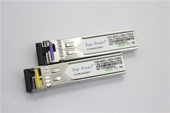 Bộ thu phát Cisco GLC-BX120-U 1.25G BIDI SFP 1490nm 1550nm 120km SMF Simplex LC