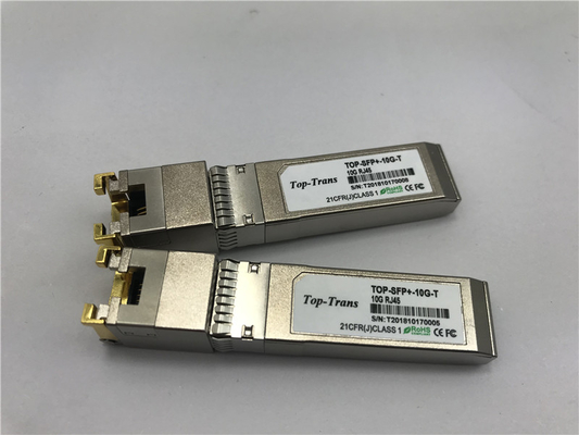 Bộ thu phát 10G Copper RJ45 SFP+ tương thích Mellanox MFM1T02A-T 10GBASE-T