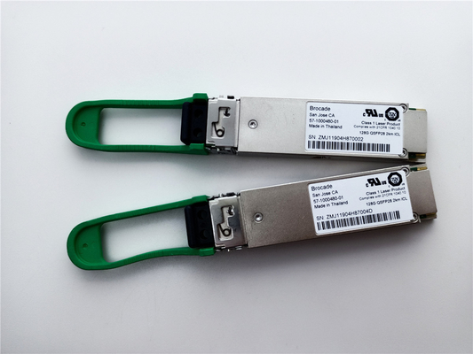 Brocade 57-1000480-01 XBR-000285 128G QSFP28 2km 1310nm SMF Transceiver Module với kết nối LC