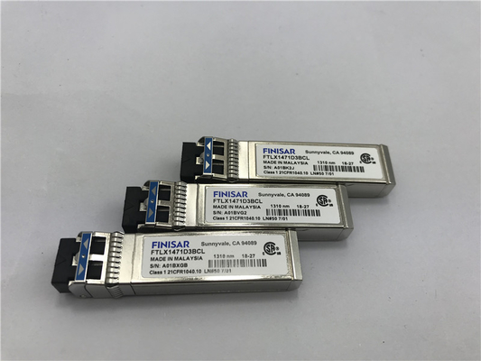Mô-đun FTLX1471D3BCV gốc của Finisar 10G Tỷ lệ kép10km SFP + 10km SFP + máy thu quang