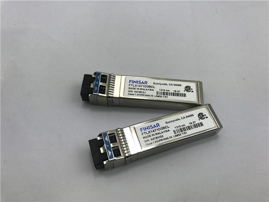 Mô-đun FTLX1471D3BCV gốc của Finisar 10G Tỷ lệ kép10km SFP + 10km SFP + máy thu quang