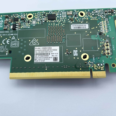 Mellanox ConnectX-6 VPI MCX653105A-ECAT Server Adapter 100GbE Infiniband EDR HDR100 Single QSFP56 PCIe 4.0 X 16 Network Cards