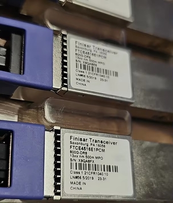 Finisar QSFP-DD-800G-DR8 Mô-đun quang song song 500M SMF MPO16 Thiết bị chuyển mạch mạng 100G Dung lượng 16 lõi Thiết bị quang học sợi 40G