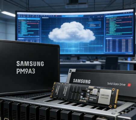Samsung MZQL23T8HCLS-00B7C 3.84TB SSD doanh nghiệp PCIe 4.0 U.2 NVMe 1.4 cho Trung tâm dữ liệu máy chủ