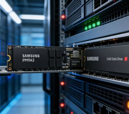 Samsung MZQL23T8HCLS-00B7C 3.84TB SSD doanh nghiệp PCIe 4.0 U.2 NVMe 1.4 cho Trung tâm dữ liệu máy chủ