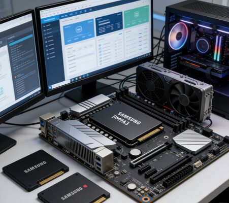 Samsung MZQL23T8HCLS-00B7C 3.84TB SSD doanh nghiệp PCIe 4.0 U.2 NVMe 1.4 cho Trung tâm dữ liệu máy chủ