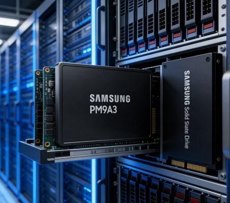 Samsung MZQL23T8HCLS-00B7C 3.84TB SSD doanh nghiệp PCIe 4.0 U.2 NVMe 1.4 cho Trung tâm dữ liệu máy chủ