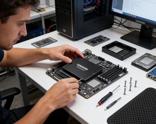 Ổ SSD doanh nghiệp Samsung MZQLB7T6HALA-00W07 7.68TB PCIe 3.0 NVMe U.2 cho Máy chủ Trung tâm dữ liệu