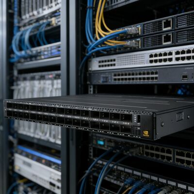 NVIDIA MQM9790-NS2R Quantum-2 1U NDR 400Gb/s InfiniBand Switch 64 cổng 32 OSFP Không quản lý C2P không lưu ngược cho AI Cluster DGX H100