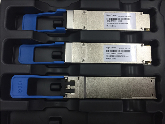 Mô-đun Trans 100G QSFP28 hàng đầu của bộ thu phát CWDM4 MSA 1310NM 10km LR4