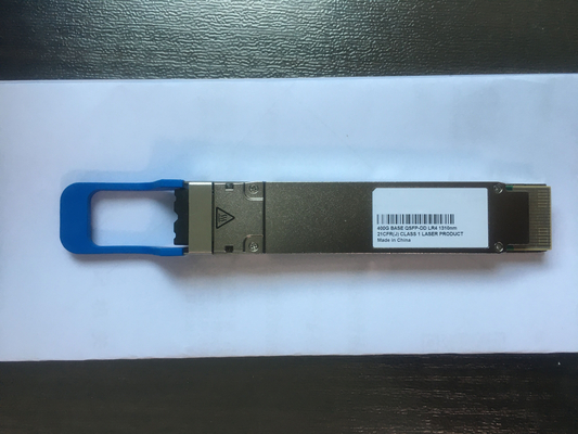 Nhà ở QSFP-DD Mô-đun quang 400G 400GBASE-LR8 Đầu nối NRZ LC 10km