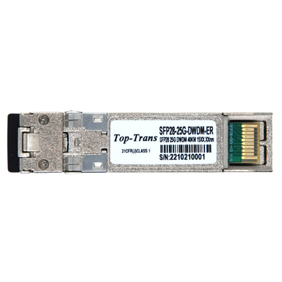 Bộ thu phát 25g Sfp28 DWDM 25GBASE CPRI C Band 40KM SMF Dual LC DOM để truy cập 5G IoT