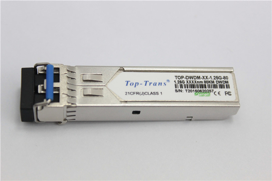 1.25G DWDM SFP Bộ thu phát quang LC SFP song công 80Km Có thể cắm nóng