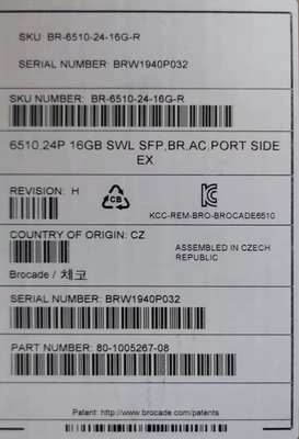 BR-6510-48-16G-R Brocade Enterprise Bundle Switch 48 cổng Giá đỡ được quản lý